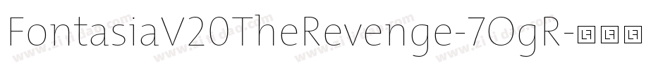 FontasiaV20TheRevenge-7OgR字体转换