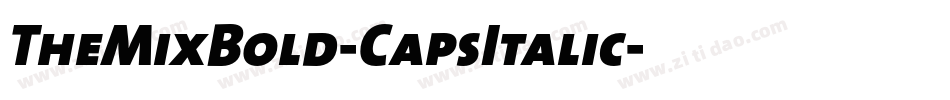 TheMixBold-CapsItalic字体转换