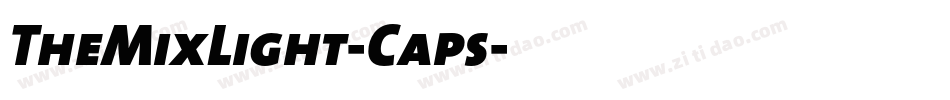 TheMixLight-Caps字体转换