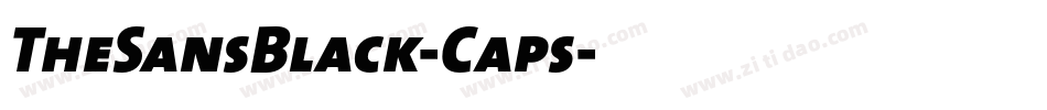 TheSansBlack-Caps字体转换