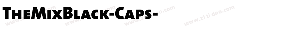 TheMixBlack-Caps字体转换