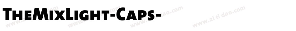 TheMixLight-Caps字体转换