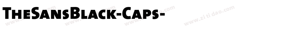 TheSansBlack-Caps字体转换
