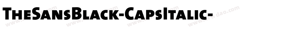 TheSansBlack-CapsItalic字体转换