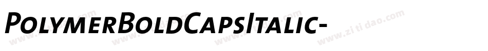PolymerBoldCapsItalic字体转换