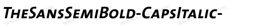 TheSansSemiBold-CapsItalic字体转换