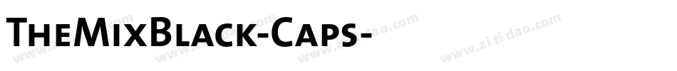 TheMixBlack-Caps字体转换