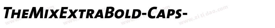 TheMixExtraBold-Caps字体转换