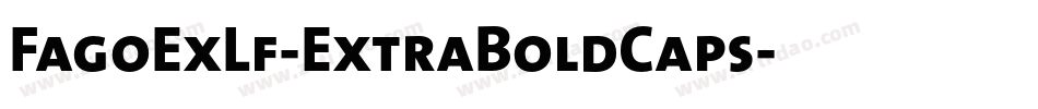 FagoExLf-ExtraBoldCaps字体转换