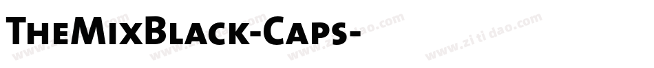 TheMixBlack-Caps字体转换