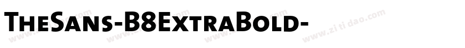 TheSans-B8ExtraBold字体转换