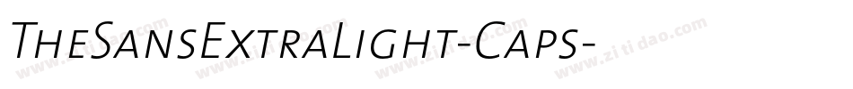 TheSansExtraLight-Caps字体转换
