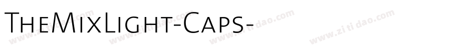 TheMixLight-Caps字体转换