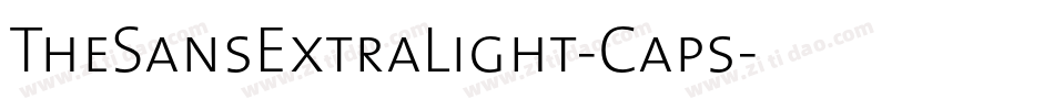 TheSansExtraLight-Caps字体转换