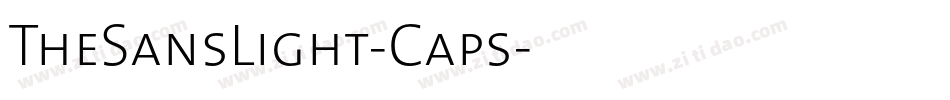 TheSansLight-Caps字体转换