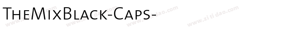 TheMixBlack-Caps字体转换