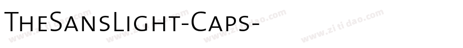 TheSansLight-Caps字体转换