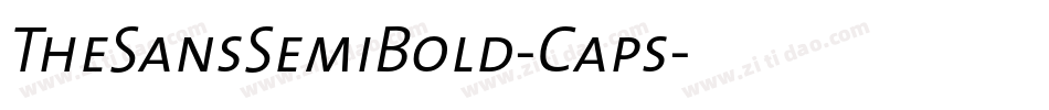 TheSansSemiBold-Caps字体转换
