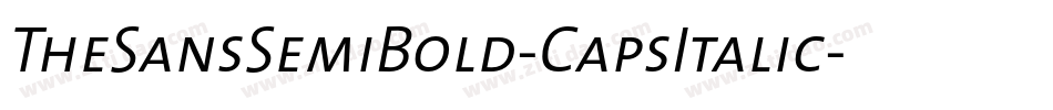 TheSansSemiBold-CapsItalic字体转换