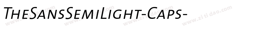 TheSansSemiLight-Caps字体转换