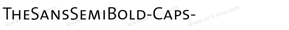 TheSansSemiBold-Caps字体转换