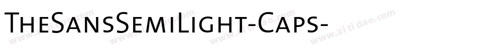 TheSansSemiLight-Caps字体转换