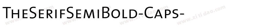 TheSerifSemiBold-Caps字体转换