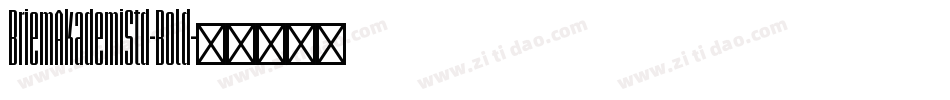 BriemAkademiStd-Bold字体转换