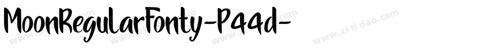 MoonRegularFonty-P44d字体转换