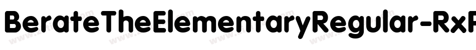 BerateTheElementaryRegular-RxPW字体转换