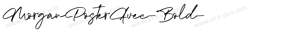 MorganPosterAvec-Bold字体转换