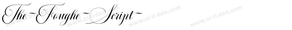 The-Foughe-Script字体转换