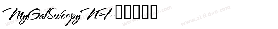 MyGalSwoopyNF字体转换