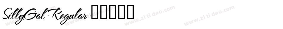 SillyGal-Regular字体转换