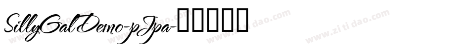 SillyGalDemo-pJpa字体转换 SillyGalDemo-pJpa字体转换