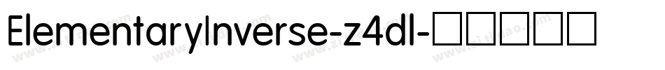 ElementaryInverse-z4dl字体转换
