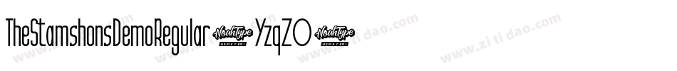 TheStamshonsDemoRegular-YzqZO字体转换