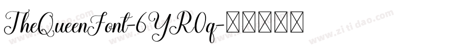 TheQueenFont-6YR0q字体转换
