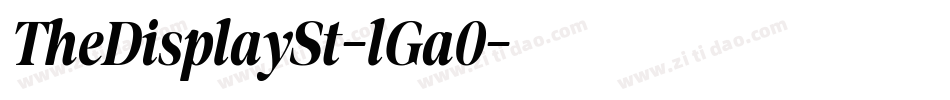 TheDisplaySt-lGa0字体转换