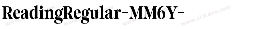 ReadingRegular-MM6Y字体转换