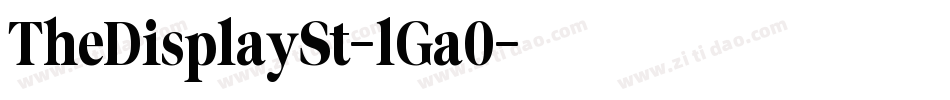 TheDisplaySt-lGa0字体转换