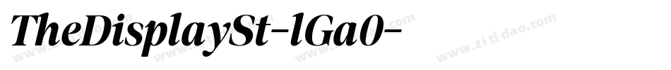 TheDisplaySt-lGa0字体转换