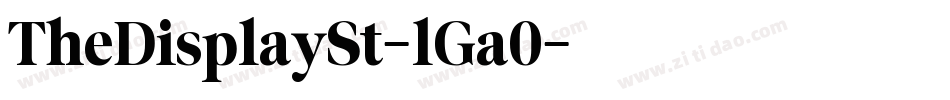 TheDisplaySt-lGa0字体转换