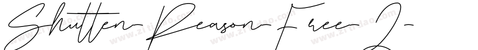 Shutten-Reason-Free-2字体转换