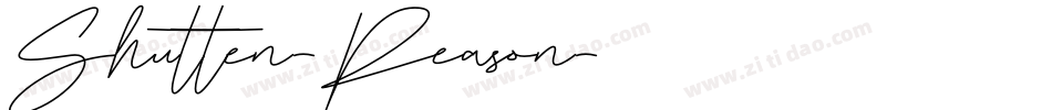 Shutten-Reason字体转换