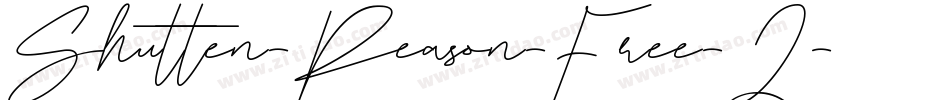 Shutten-Reason-Free-2字体转换