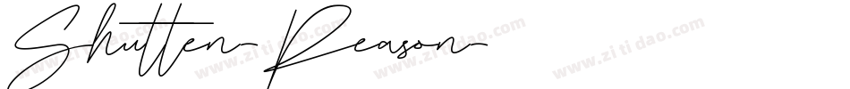 Shutten-Reason字体转换