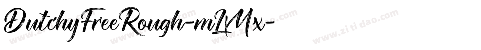 DutchyFreeRough-mL1Mx字体转换