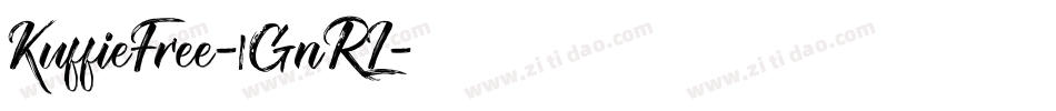 KuffieFree-1GnRL字体转换