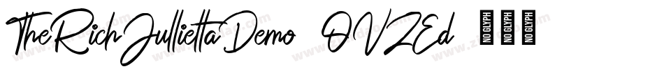 TheRichJulliettaDemo-OVZEd字体转换